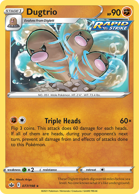 Dugtrio - 077/198 - Chilling Reign