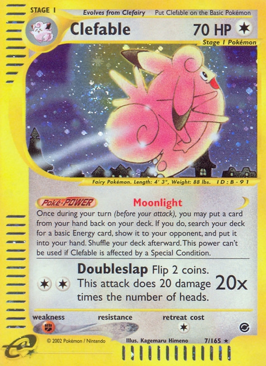 Clefable - 007/165 - Expedition Base Set