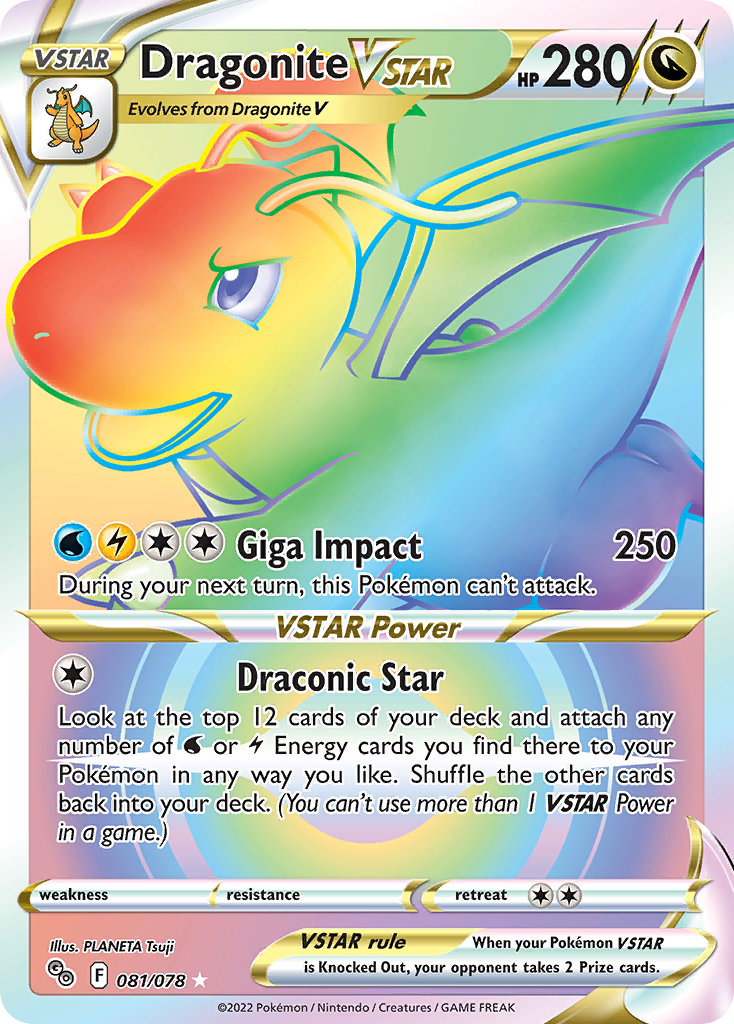 Dragonite VSTAR - 81/78 - Pokémon GO