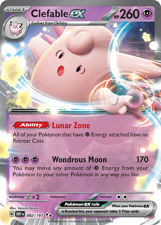 Clefable ex - 082/197 - Obsidian Flames