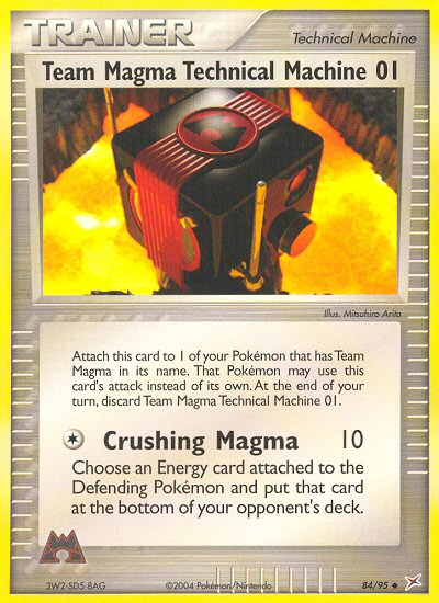 Team Magma Technical Machine 01 - 84/95 - Team Magma vs Team Aqua