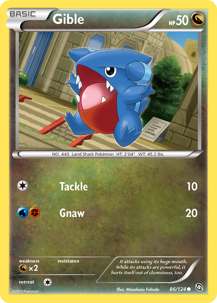 Gible - 086/124 - Dragons Exalted