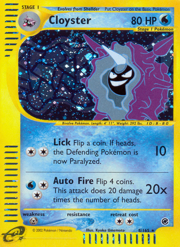 Cloyster - 008/165 - Expedition Base Set