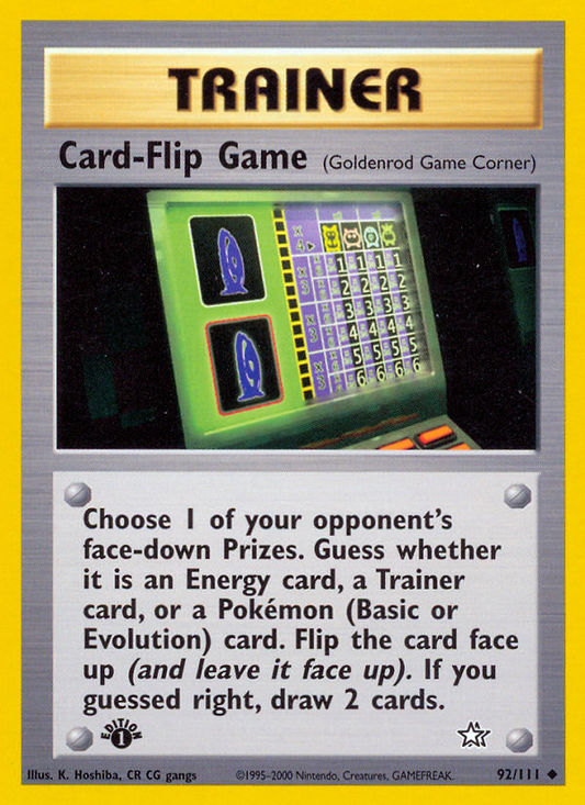 Card-Flip Game - 092/111 - Neo Genesis