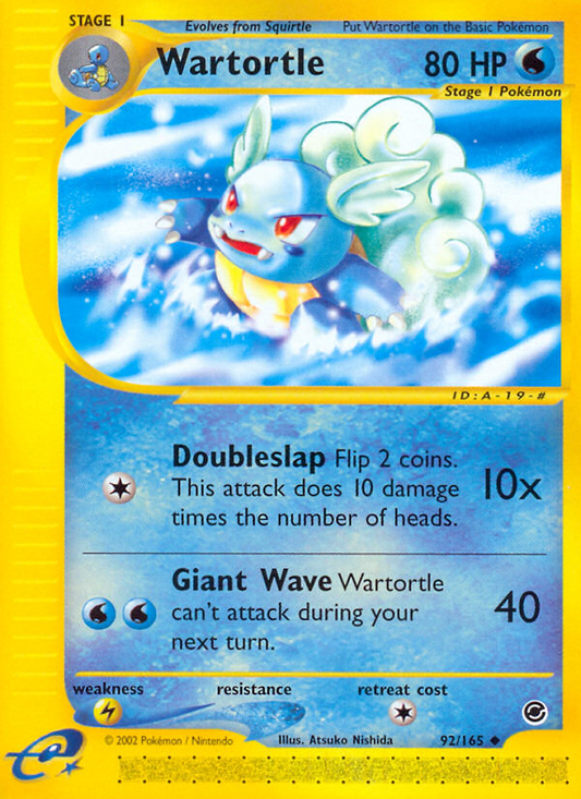 Wartortle - 092/165 - Expedition Base Set