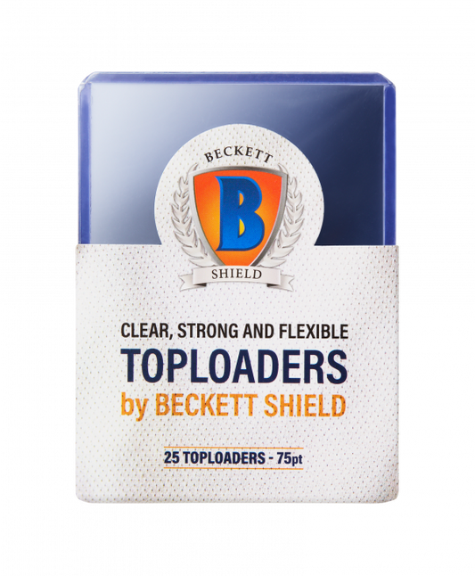 Beckett Shield Top Loader 75PT - 25ct - 3 X 4 STANDARD CARD HOLDER