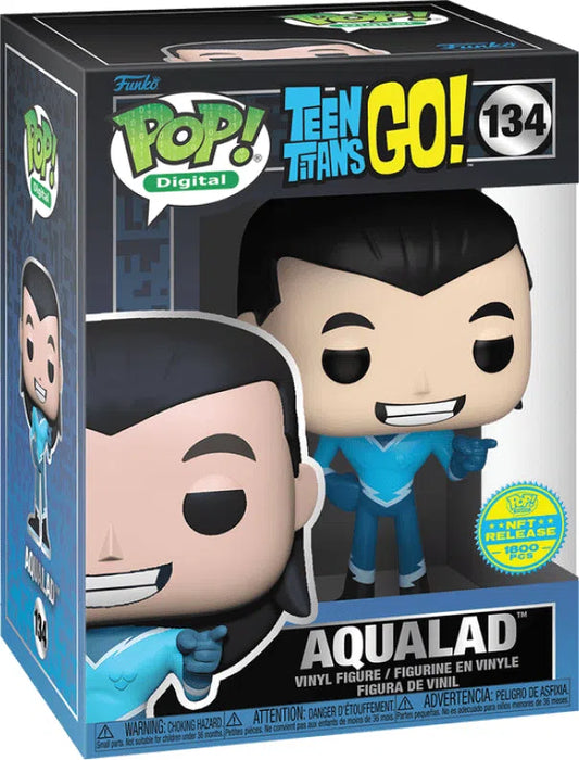 (Q4 2023) Funko Pop! Digital NFT /1800 - DC Teen Titans Go! Aqualad #134