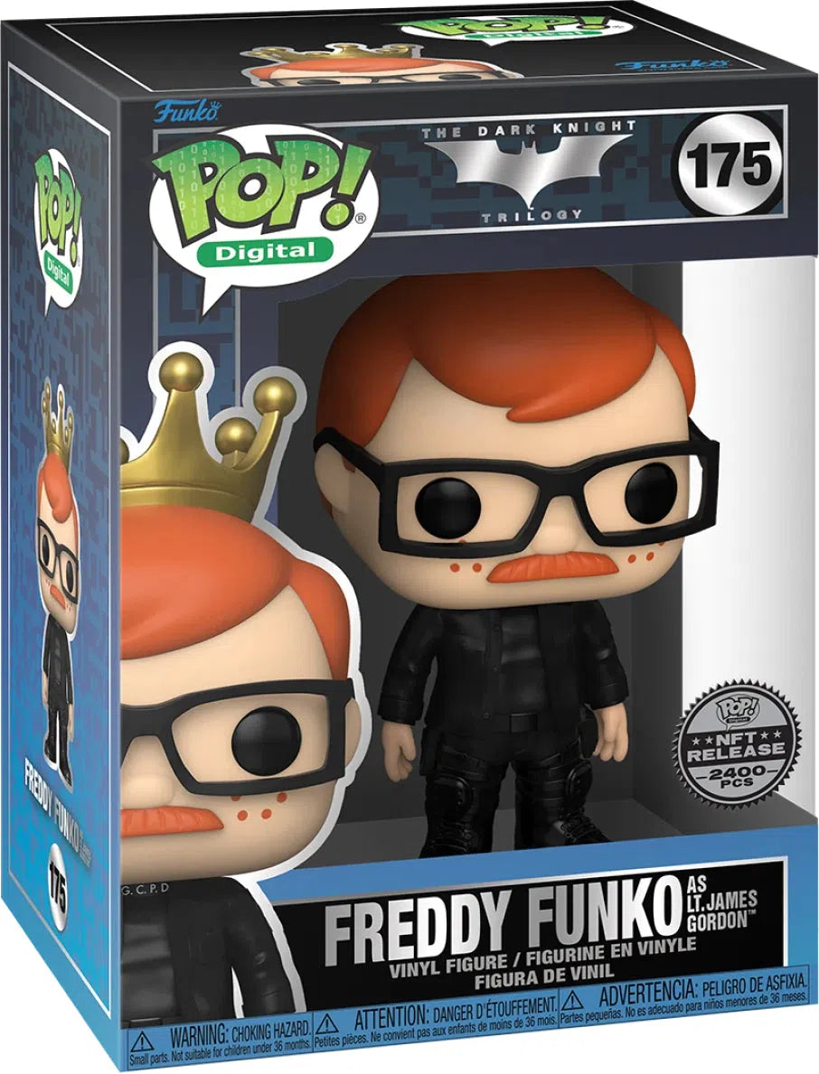 (Q2 2024) Funko Pop! Digital NFT /2400 - DC The Dark Knight Trilogy Freddy Funko as LT. James Gordon (Royalty) #175