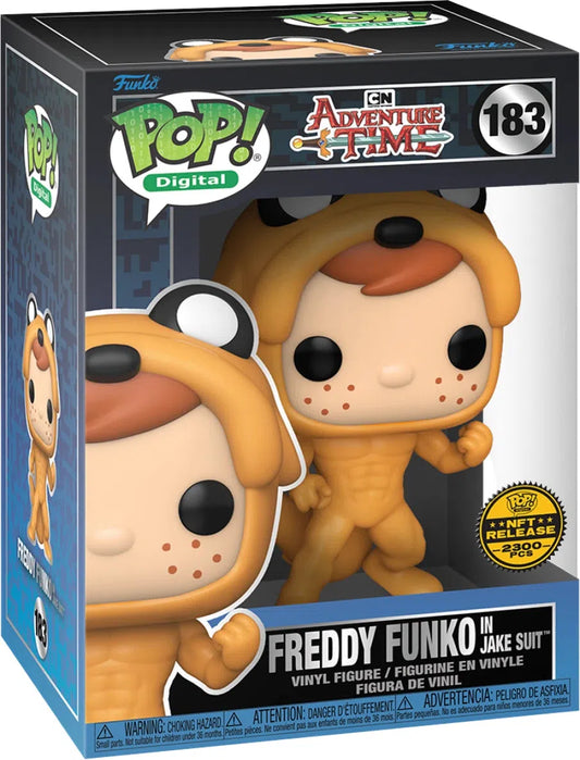 (Q2 2024) Funko Pop! Digital NFT /2300 - Adventure Time Freddy Funko in Jake Suit (Royalty) #181