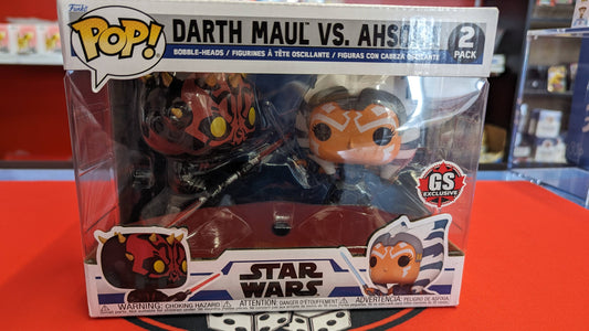 Star Wars Darth Maul vs Ahsoka Funko Pop! Vinyl Figure 2 pack - GS Exclusive