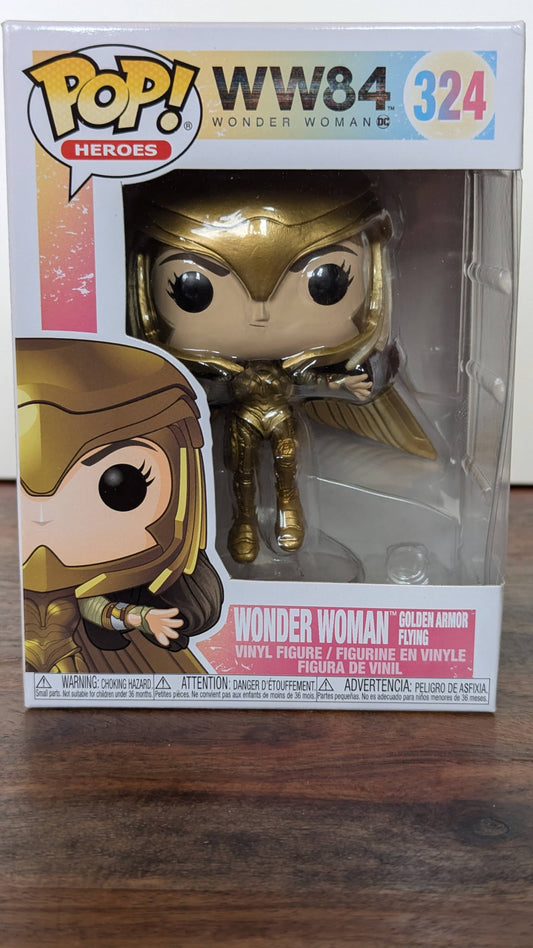 Wonder Woman golden armor flying - #324 - (c)