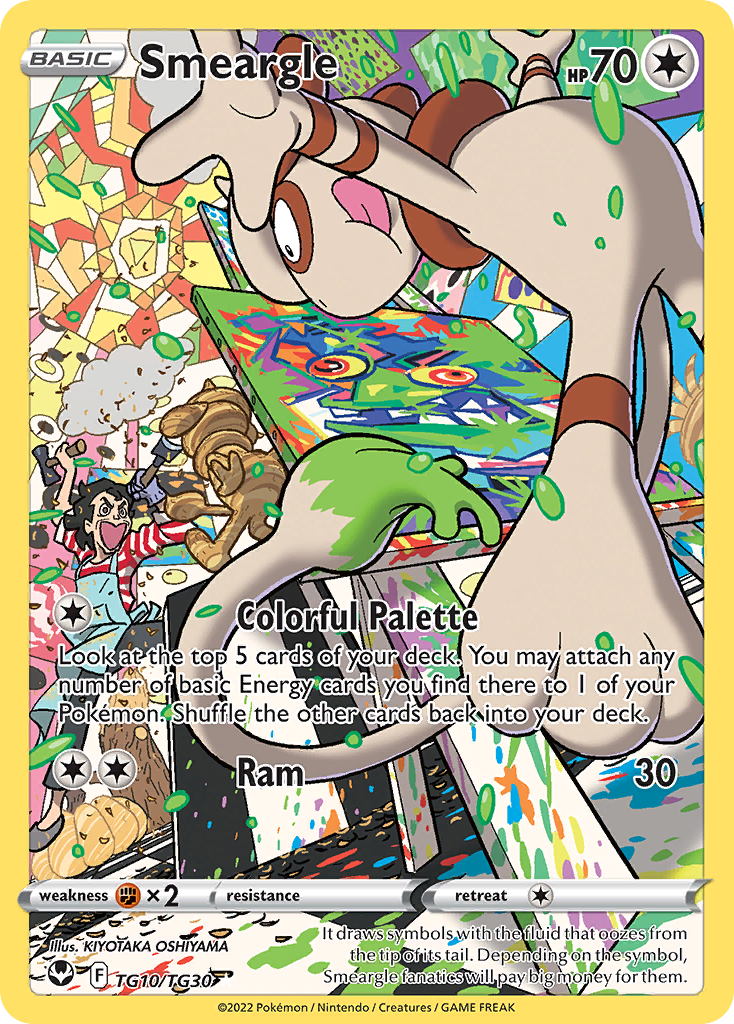 Smeargle - TG10 - Silver Tempest Trainer Gallery