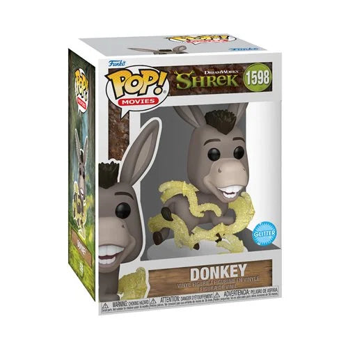 Shrek DreamWorks 30th Anniversary Donkey Glitter Funko Pop! Vinyl Figure #1598