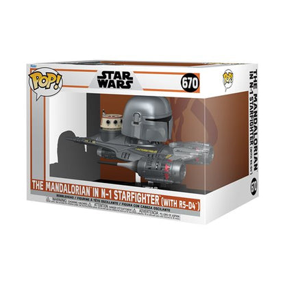Star Wars: The Mandalorian in N-1 Starfighter (with R5-D4) Funko Pop! Ride #670