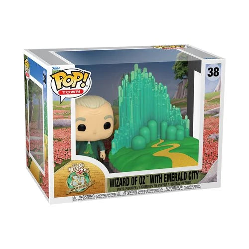 The Wizard of Oz 85th Anniversary Wizard of Oz with Emerald City Funko Pop! Town #38
