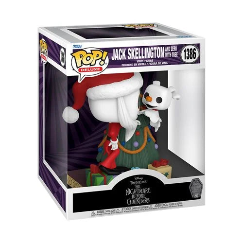 The Nightmare Before Christmas 30th Anniversary Jack and Zero with Tree Deluxe Funko Pop! Vinyl Figure #1386