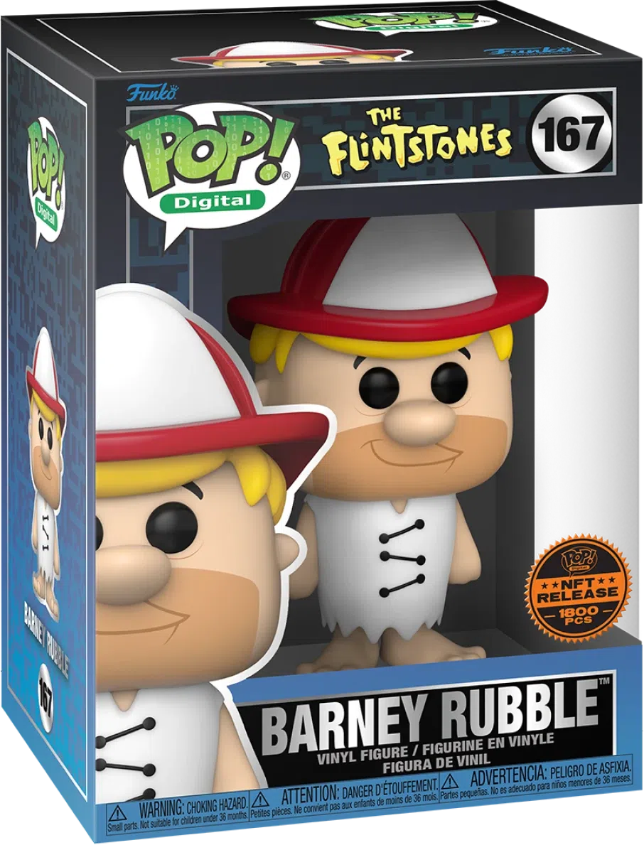 (Q2 2024) Funko Pop! Digital NFT /1800 - The Flintstones Barney Rubble #167