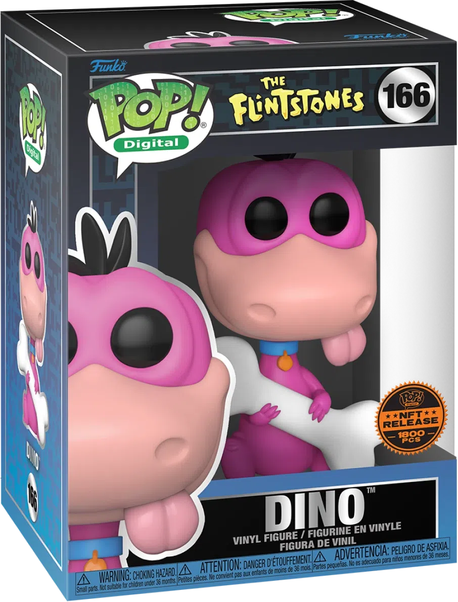 (Q2 2024) Funko Pop! Digital NFT /1800 - The Flintstones Dino #166
