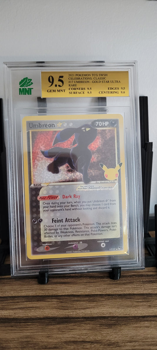 Umbreon Gold Star - 17/17 - Ultra Rare (Classic Collection) - MNT 9.5.