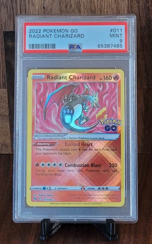 2022 Pokémon Go #011 Radiant Charizard  PSA 9