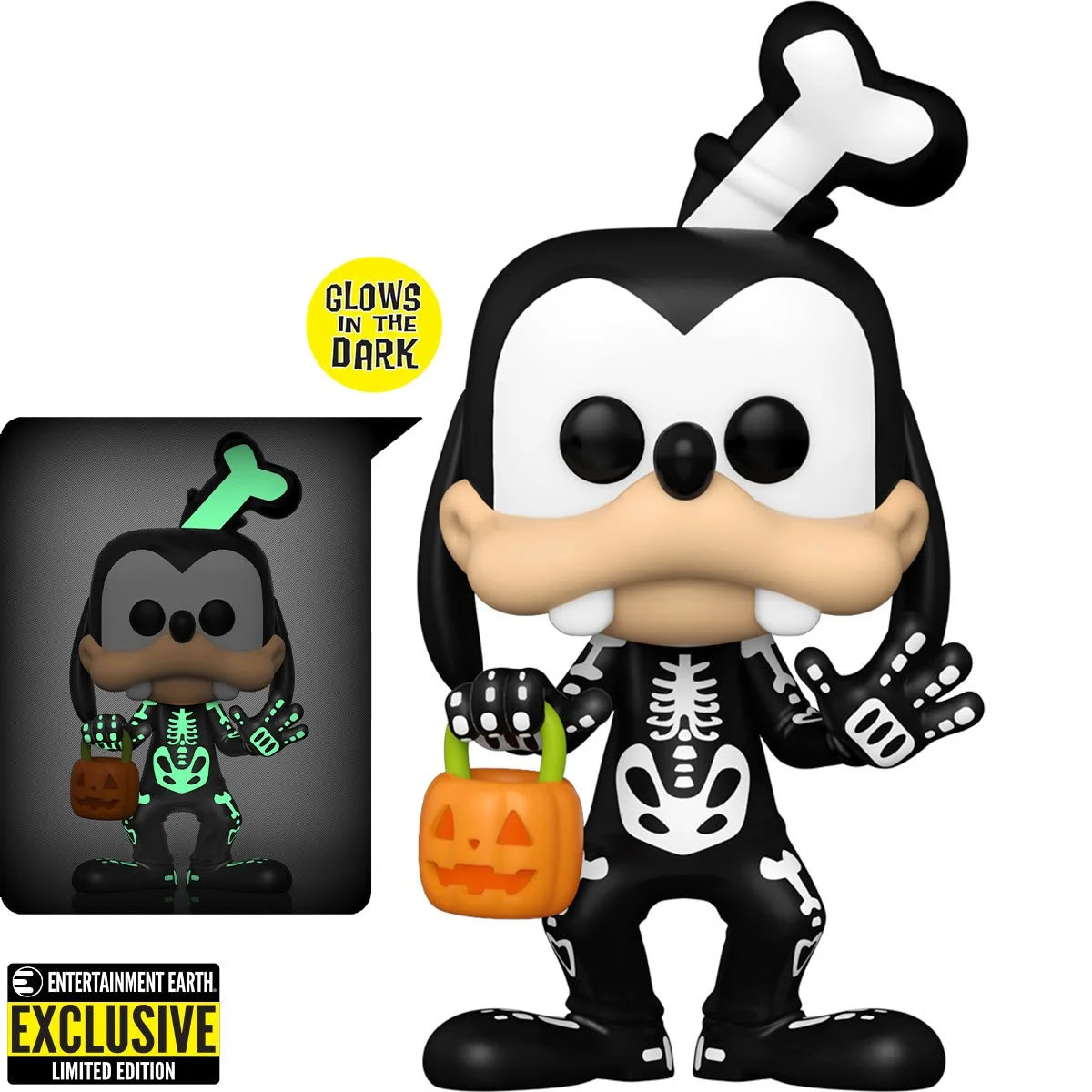 Disney Skeleton Goofy GITD #1221 Pop! Vinyl Figure - EE Exclusive