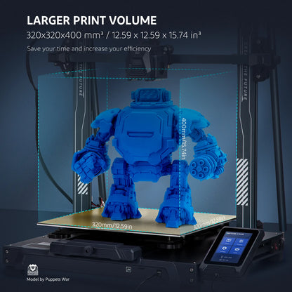ELEGOO Neptune 3 Plus FDM 3D Printer with Larger Build Volume of 320x320x400mm³