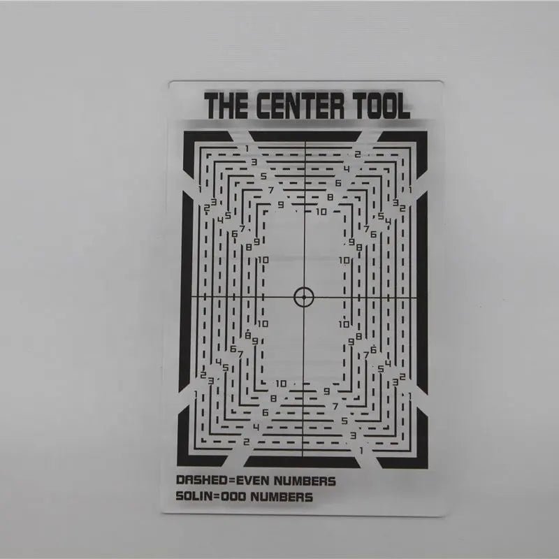 The Center Tool - Acrylic Guide