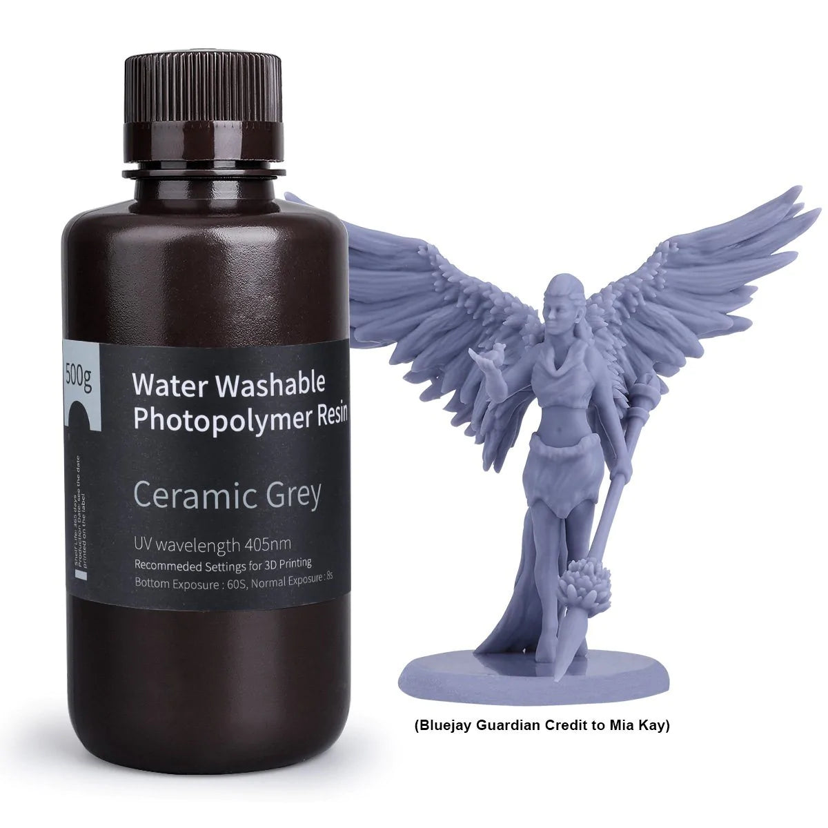 ELEGOO Water Washable Rapid Resin LCD UV-Curing Resin for 3D Printers